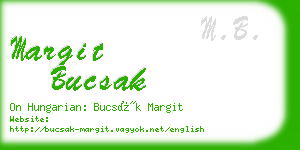 margit bucsak business card